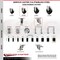 Service Caster 3.5 Inch 316SS Hard Rubber Swivel 1-7/8 Inch Stem Caster Lock Brake SCC, 2PK SCC-SS316TTLEX20S3514-HRS-2-S-2-178 - alternate 3